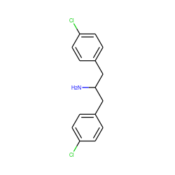 NC(Cc1ccc(Cl)cc1)Cc1ccc(Cl)cc1 ZINC000011601320