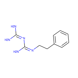 NC(N)=N/C(N)=N\CCc1ccccc1 ZINC000005851063