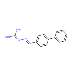 NC(N)=N/N=C/c1ccc(-c2ccccc2)cc1 ZINC000006116709