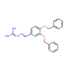 NC(N)=N/N=C/c1ccc(OCc2ccccc2)c(OCc2ccccc2)c1 ZINC000006452151