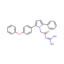 NC(N)=NC(=O)Cn1c(-c2ccccc2)ccc1-c1ccc(Oc2ccccc2)cc1 ZINC000029039421