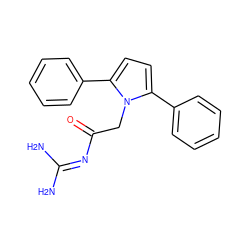 NC(N)=NC(=O)Cn1c(-c2ccccc2)ccc1-c1ccccc1 ZINC000014962105