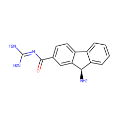 NC(N)=NC(=O)c1ccc2c(c1)[C@H](N)c1ccccc1-2 ZINC000059817342