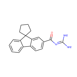 NC(N)=NC(=O)c1ccc2c(c1)C1(CCCC1)c1ccccc1-2 ZINC000299831705