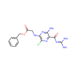 NC(N)=NC(=O)c1nc(Cl)c(NCC(=O)OCc2ccccc2)nc1N ZINC000084602539