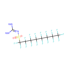 NC(N)=NS(=O)(=O)C(F)(F)C(F)(F)C(F)(F)C(F)(F)C(F)(F)C(F)(F)C(F)(F)C(F)(F)F ZINC000036107573