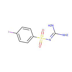 NC(N)=NS(=O)(=O)c1ccc(I)cc1 ZINC000013808037