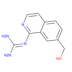 NC(N)=Nc1nccc2ccc(CO)cc12 ZINC000026968127