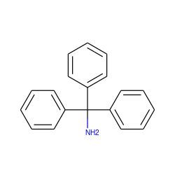 NC(c1ccccc1)(c1ccccc1)c1ccccc1 ZINC000004283529