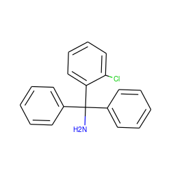 NC(c1ccccc1)(c1ccccc1)c1ccccc1Cl ZINC000025781545