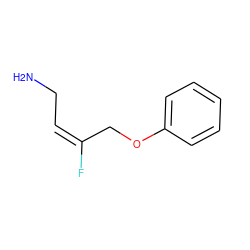 NC/C=C(/F)COc1ccccc1 ZINC000084654918