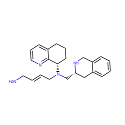 NC/C=C/CN(C[C@H]1Cc2ccccc2CN1)[C@H]1CCCc2cccnc21 ZINC001772588190