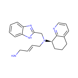 NC/C=C/CN(Cc1nc2ccccc2[nH]1)[C@@H]1CCCc2cccnc21 ZINC000034373197