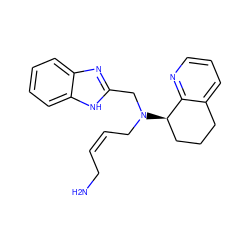 NC/C=C\CN(Cc1nc2ccccc2[nH]1)[C@@H]1CCCc2cccnc21 ZINC000049067615