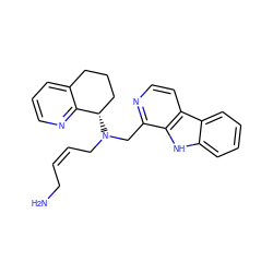 NC/C=C\CN(Cc1nccc2c1[nH]c1ccccc12)[C@H]1CCCc2cccnc21 ZINC000208475307