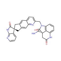 NC[C@@]12CC(=O)Nc3cccc(c31)N(Cc1ccc3cc4c(cc3n1)C[C@]1(C4)C(=O)Nc3ncccc31)C2=O ZINC000043153540