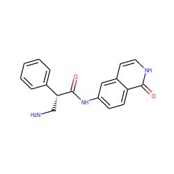 NC[C@@H](C(=O)Nc1ccc2c(=O)[nH]ccc2c1)c1ccccc1 ZINC000140898802