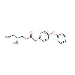 NC[C@@H](N)CCC(=O)Nc1ccc(Oc2ccccc2)cc1 ZINC000040917504