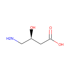 NC[C@@H](O)CC(=O)O ZINC000000901808