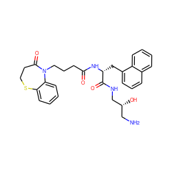 NC[C@@H](O)CNC(=O)[C@@H](Cc1cccc2ccccc12)NC(=O)CCCN1C(=O)CCSc2ccccc21 ZINC000028876759