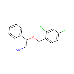 NC[C@@H](OCc1ccc(Cl)cc1Cl)c1ccccc1 ZINC000072120389