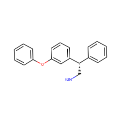 NC[C@@H](c1ccccc1)c1cccc(Oc2ccccc2)c1 ZINC000028654131