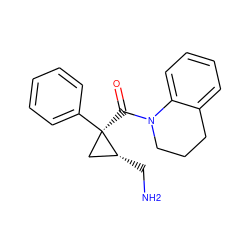 NC[C@@H]1C[C@@]1(C(=O)N1CCCc2ccccc21)c1ccccc1 ZINC000029128043