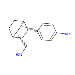 NC[C@@H]1C2CCC(CC2)[C@@H]1c1ccc(N)cc1 ZINC000028003903