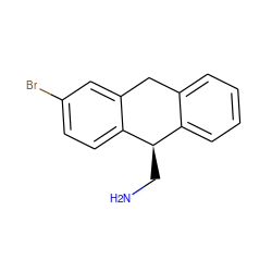 NC[C@@H]1c2ccccc2Cc2cc(Br)ccc21 ZINC000013536427