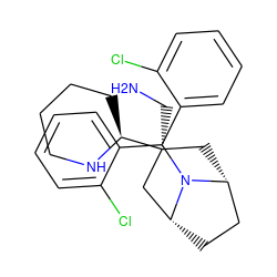 NC[C@]1([C@@H]2CCCCN2)C[C@@H]2CC[C@H](C1)N2C(c1ccccc1Cl)c1ccccc1Cl ZINC000299819535