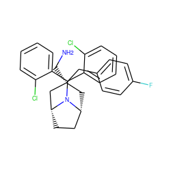 NC[C@]1(Cc2ccc(F)cc2)C[C@@H]2CC[C@H](C1)N2C(c1ccccc1Cl)c1ccccc1Cl ZINC000299819495