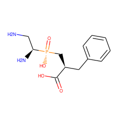 NC[C@H](N)[P@](=O)(O)C[C@@H](Cc1ccccc1)C(=O)O ZINC000653866708