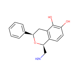 NC[C@H]1O[C@@H](c2ccccc2)Cc2c1ccc(O)c2O ZINC000004637270