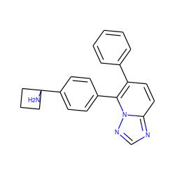 NC1(c2ccc(-c3c(-c4ccccc4)ccc4ncnn34)cc2)CCC1 ZINC000084704294