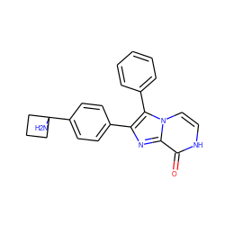 NC1(c2ccc(-c3nc4c(=O)[nH]ccn4c3-c3ccccc3)cc2)CCC1 ZINC000205128938