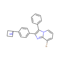 NC1(c2ccc(-c3nc4c(Br)cccn4c3-c3ccccc3)cc2)CCC1 ZINC000113656344