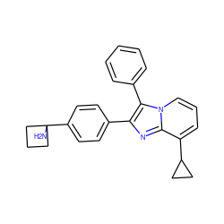 NC1(c2ccc(-c3nc4c(C5CC5)cccn4c3-c3ccccc3)cc2)CCC1 ZINC000199433423