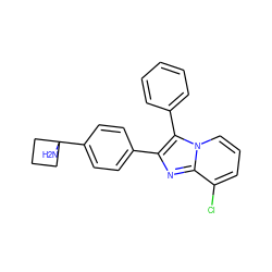 NC1(c2ccc(-c3nc4c(Cl)cccn4c3-c3ccccc3)cc2)CCC1 ZINC000199433380