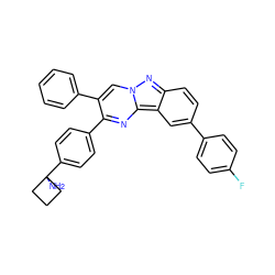 NC1(c2ccc(-c3nc4c5cc(-c6ccc(F)cc6)ccc5nn4cc3-c3ccccc3)cc2)CCC1 ZINC000143450693