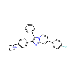 NC1(c2ccc(-c3nc4cc(-c5ccc(F)cc5)ccn4c3-c3ccccc3)cc2)CCC1 ZINC000113657478