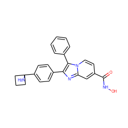 NC1(c2ccc(-c3nc4cc(C(=O)NO)ccn4c3-c3ccccc3)cc2)CCC1 ZINC000113656408