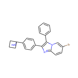 NC1(c2ccc(-c3nc4ccc(Br)cn4c3-c3ccccc3)cc2)CCC1 ZINC000113656137