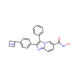 NC1(c2ccc(-c3nc4ccc(C(=O)NO)cn4c3-c3ccccc3)cc2)CCC1 ZINC000113656477