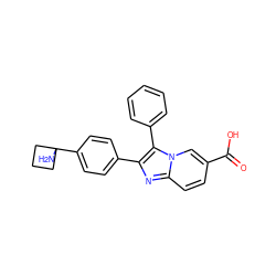 NC1(c2ccc(-c3nc4ccc(C(=O)O)cn4c3-c3ccccc3)cc2)CCC1 ZINC000113655387