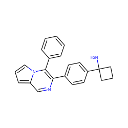 NC1(c2ccc(-c3ncc4cccn4c3-c3ccccc3)cc2)CCC1 ZINC000084709015