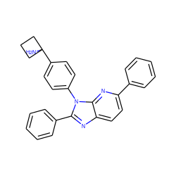 NC1(c2ccc(-n3c(-c4ccccc4)nc4ccc(-c5ccccc5)nc43)cc2)CCC1 ZINC000169705886