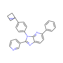 NC1(c2ccc(-n3c(-c4cccnc4)nc4ccc(-c5ccccc5)nc43)cc2)CCC1 ZINC000169705885