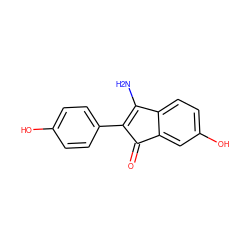 NC1=C(c2ccc(O)cc2)C(=O)c2cc(O)ccc21 ZINC000028472672