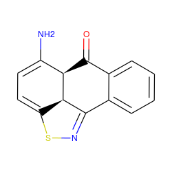 NC1=CC=C2SN=C3c4ccccc4C(=O)[C@H]1[C@H]23 ZINC000028966690