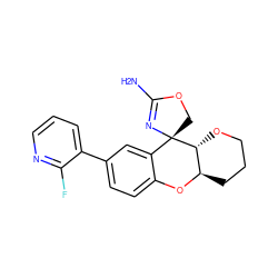 NC1=N[C@@]2(CO1)c1cc(-c3cccnc3F)ccc1O[C@@H]1CCCO[C@H]12 ZINC000299838635